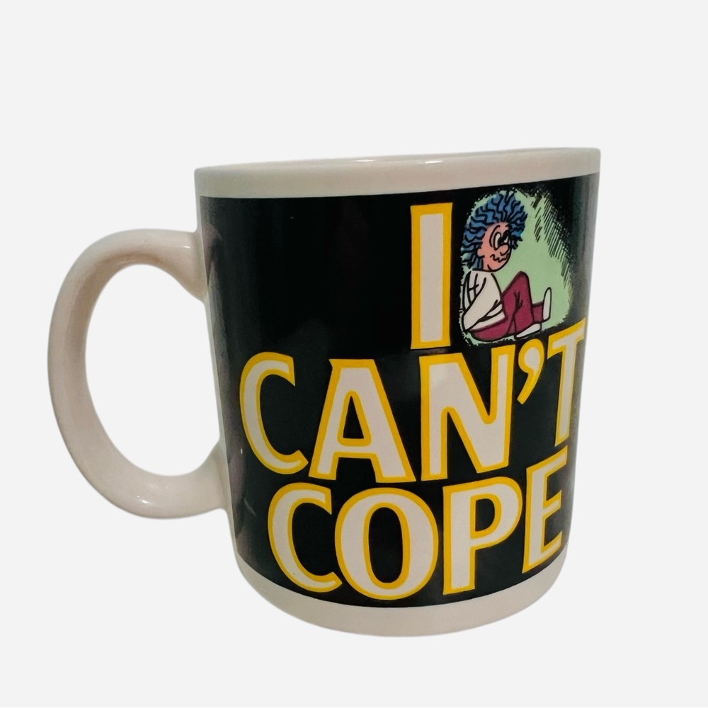 Vintage 1990s Russ “I Can't Cope” Coffee Mug Cup